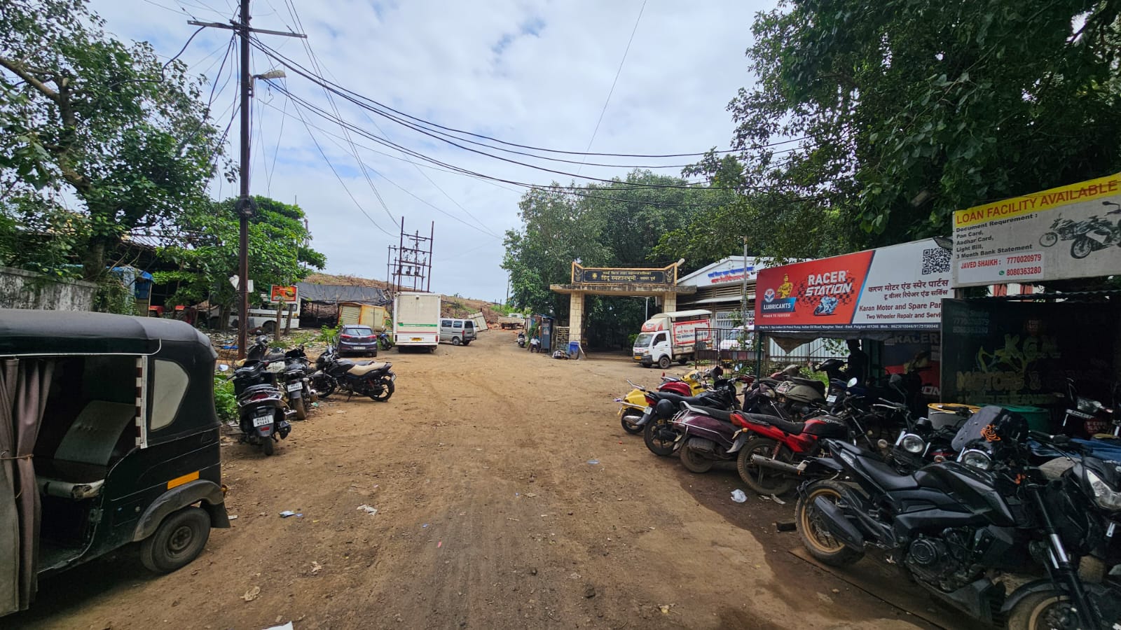 Auto mechanic repairing a Yamaha motorbike